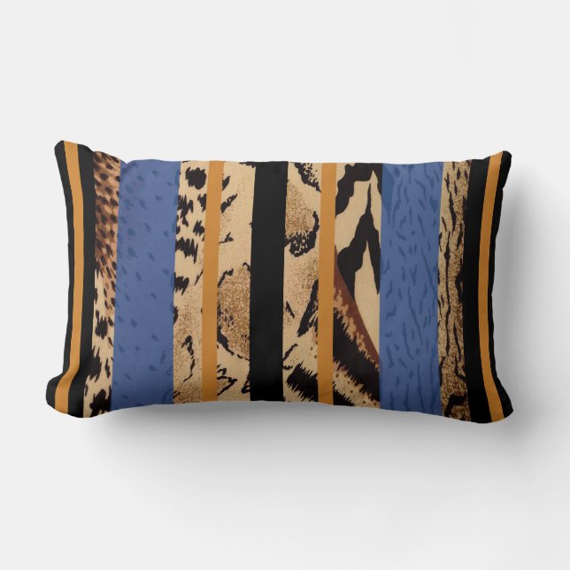 Animal Pattern Lumbar Pillow (Front)