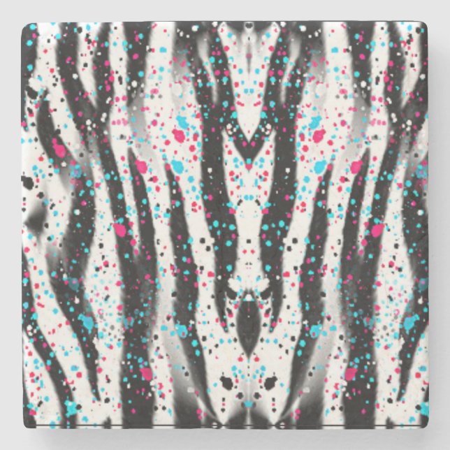 Animal Pattern Stone Coaster (Front)