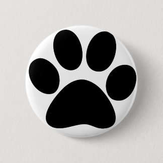 Animal Paw 2 Inch Round Button