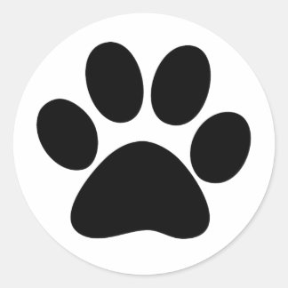 Animal Paw Classic Round Sticker