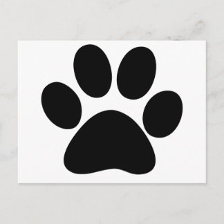Animal Paw Postcard