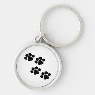 Animal Paw Prints Keychain