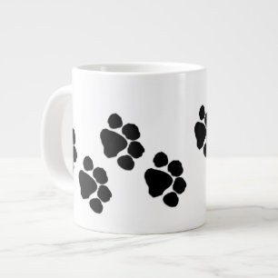Animal Paw Prints Large Coffee Mug