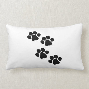 Animal Paw Prints Lumbar Pillow