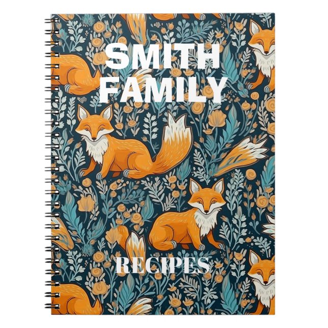 Animal Personalized Kitchen recipes Notebook (Front)