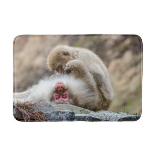 Animal Photography, Macaque Monkey Bath Mat