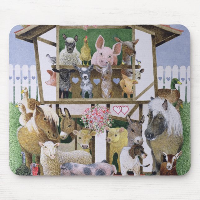 Animal Playhouse Mouse Pad (Front)