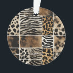 Animal Print - Acrylic Ornament<br><div class="desc">1 2 3 4 5 6 7 8 9 10 11 12
1 2 3 4 5 6 7 8 9 10 11 12
Animal Print - Acrylic Ornament
Design 01
A perfect little gift!</div>