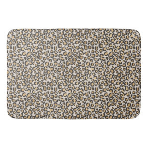 Animal Print Bath Leopard Spots Nuetrals Mat