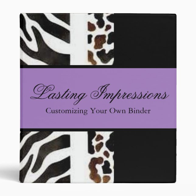 Animal Print Binder (Front)