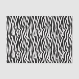Animal Print Black White Zebra Tissue Paper