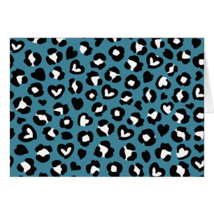 Animal Print, Blue Leopard, Cheetah Spots, Hearts