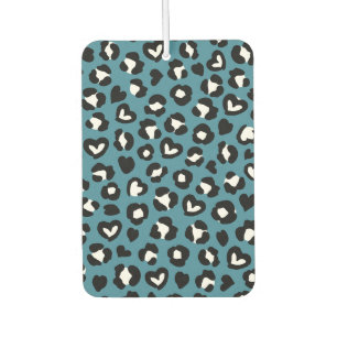 Animal Print, Blue Leopard, Cheetah Spots, Hearts Air Freshener