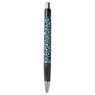 Animal Print, Blue Leopard, Cheetah Spots, Hearts Pen