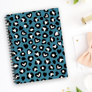 Animal Print, Blue Leopard, Cheetah Spots, Hearts Planner