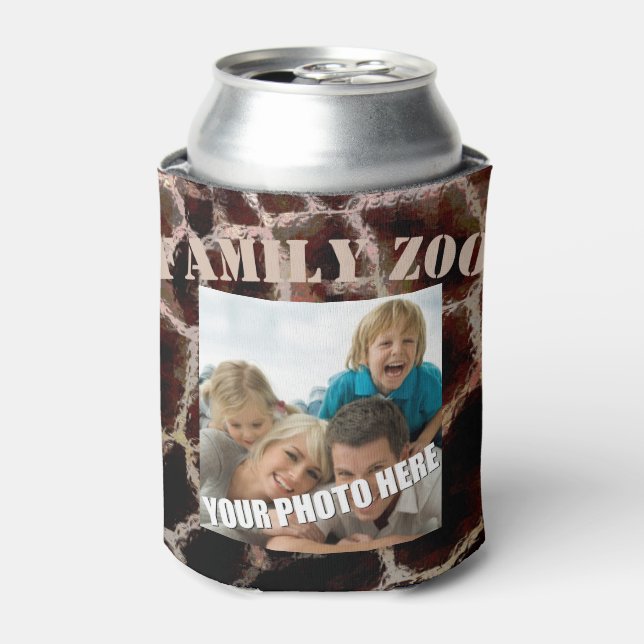 Animal Print Brown Can Cooler (Can Front)