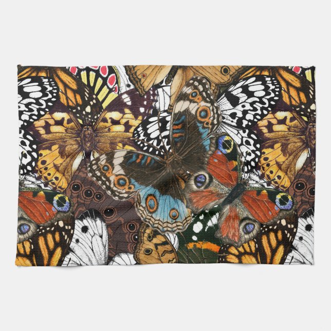 Animal print. Butterfly wings. Kitchen Towel (Horizontal)