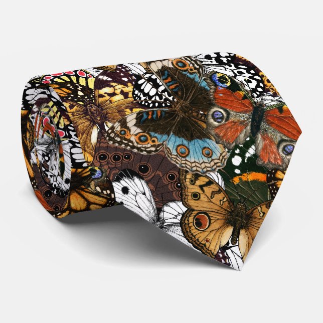 Animal print. Butterfly wings. Tie (Rolled)