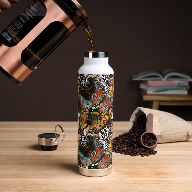 Animal print. Butterfly wings. Water Bottle (Coffee)