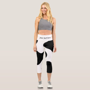 Animal print capri leggings