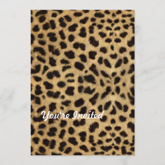 Animal Print Cheetah Invitation