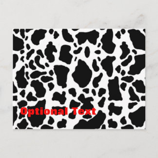 Animal Print Cow Postcard