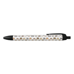 Animal Print Designer Handbag Fashion Pattern Black Ink Pen