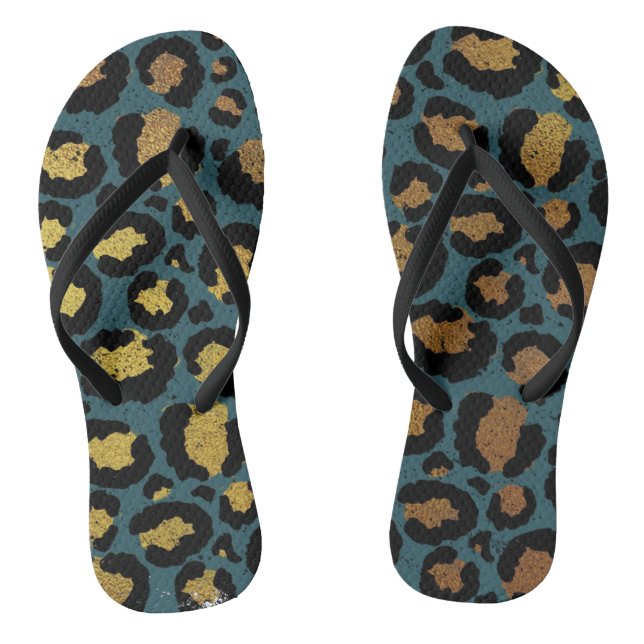 Animal Print Flip Flops (Footbed)