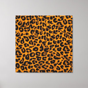 Animal Print Fur Of Leopard (Yellow and Black)