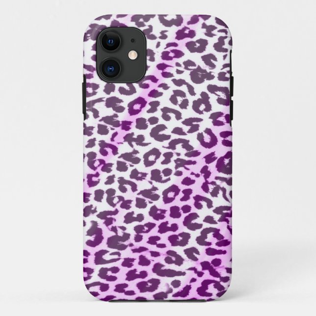 Animal print fur skin of leopard pink colour Case-Mate iPhone case (Back)