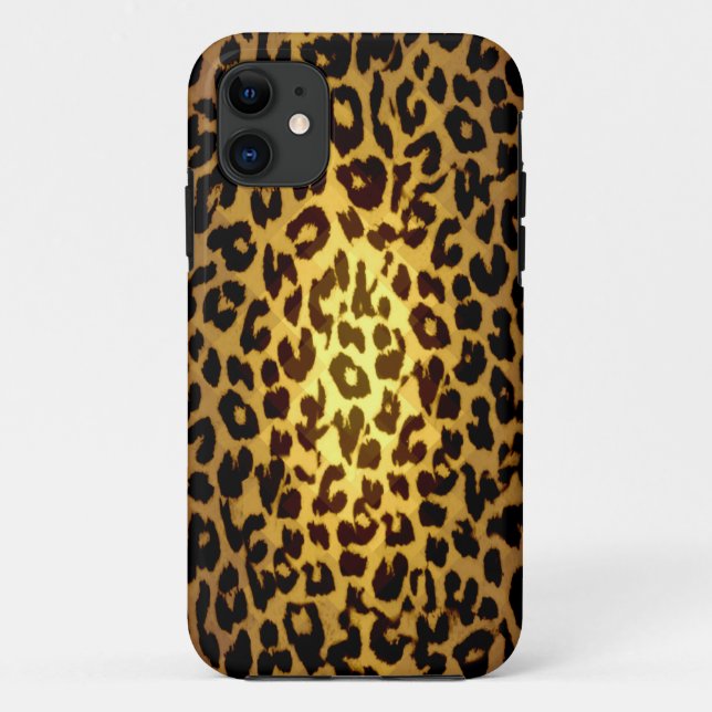 Animal print fur skin of leopard ray light Case-Mate iPhone case (Back)