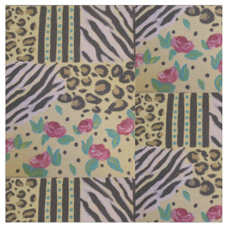 Animal Print Geometric Fabric