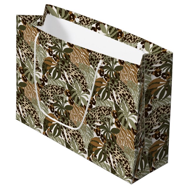 Animal Print Gift Bag (Front Angled)
