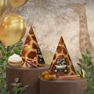 Animal Print Giraffe Birthday Party Hat