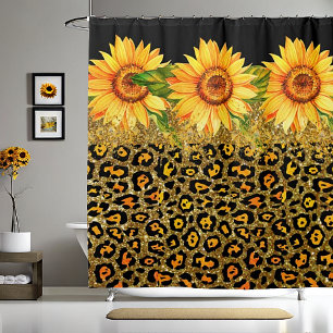Animal print glitter and sunflowers