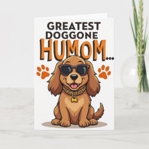 Animal Print Greatest Humom Card