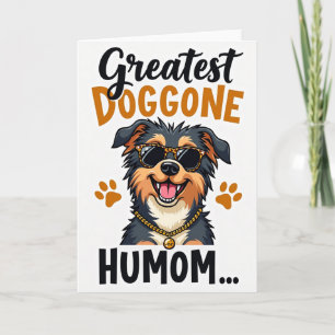 Animal Print Happy Dog Card