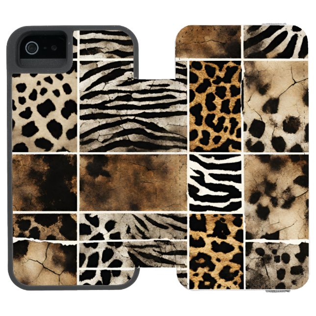 Animal Print - iPhone Wallet Case Incipio iPhone Wallet Case (Folio Open)