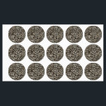 Animal Print - Large Circle Adhesive<br><div class="desc">Animal Print - Large Circle Adhesive
Design 02
A perfect little gift!</div>