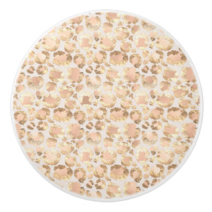 ANIMAL PRINT LEOPARD ABSTRACT CUSTOM CERAMIC KNOB