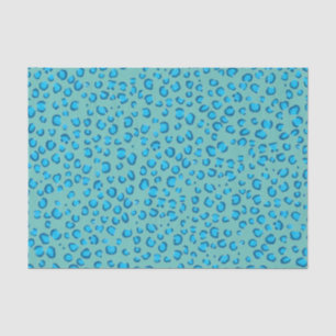 Animal Print Leopard Pattern Blue Gift Tissue Paper