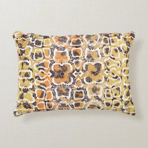 Animal print, leopard texture background, snake pa accent pillow