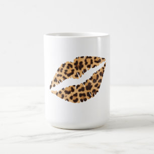 Animal Print Lips Mug Leopard Cheetah