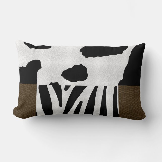 Animal Print Lumbar Pillow (Front)