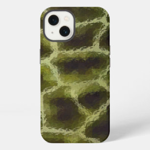 Animal Print Olive Green iPhone 13 Case