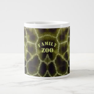 Animal Print Olive Green Large Coffee Mug