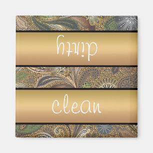 Animal Print Paisley Pattern Magnet