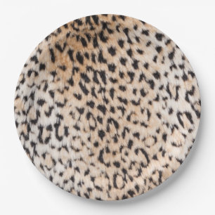 Animal Print Paper Plate