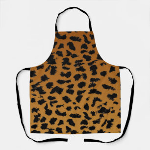 Animal print pattern apron