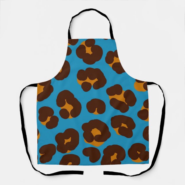 Animal print pattern apron (Front)